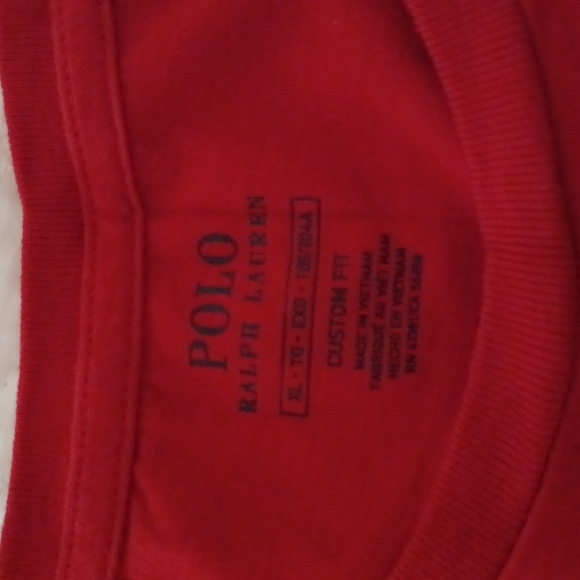 Ralph Lauren red XL tee shirt - Picture 2 of 3